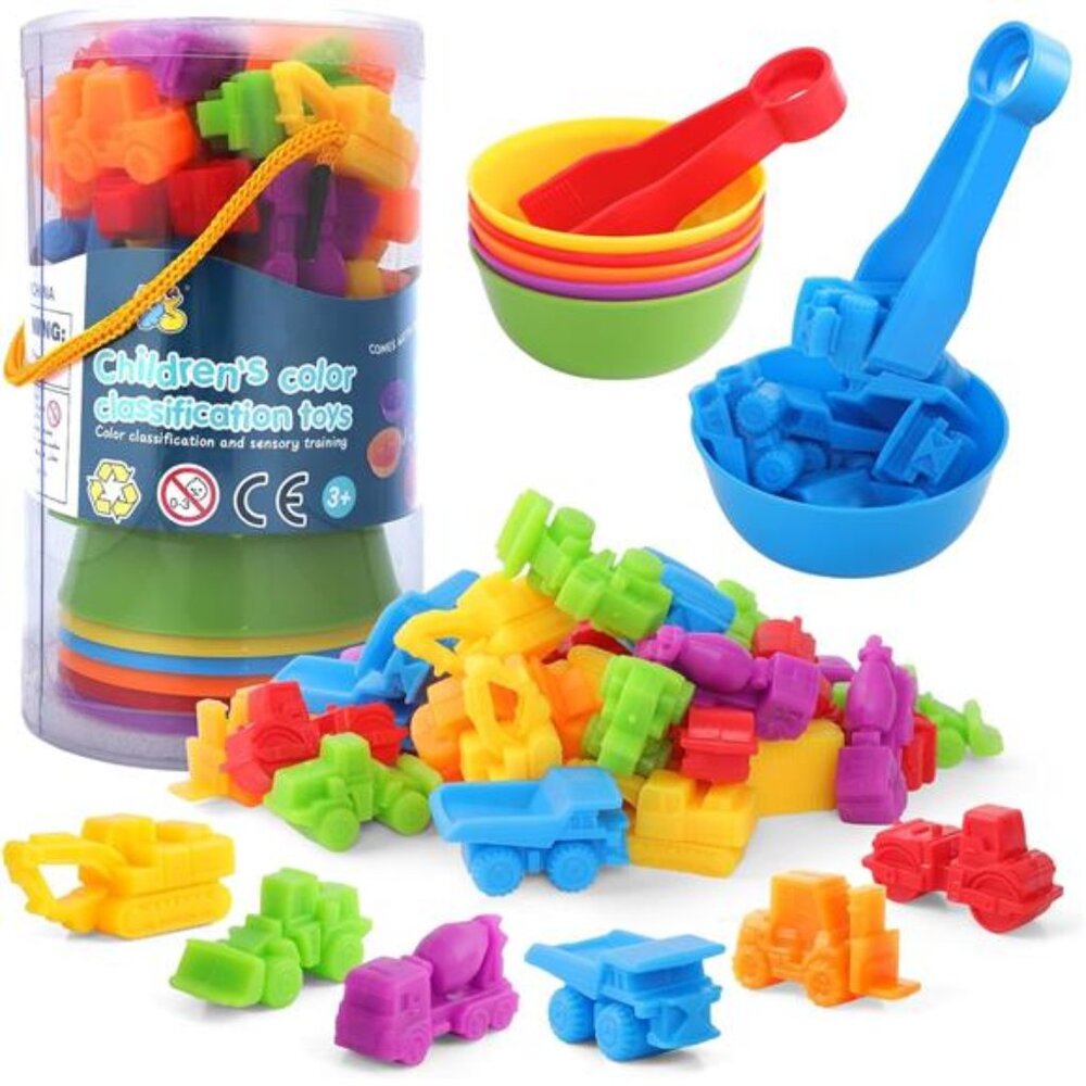 Counting Sorting Toys Matching Stacking Games with Bowls Sensory